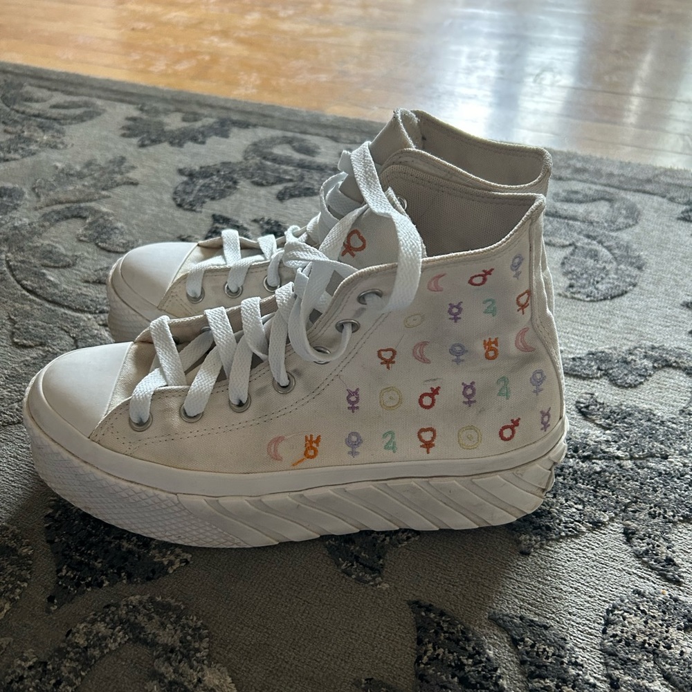 Women Converse Chuck Taylor AS 2X Lift Mystic Symbols Hi Size 10